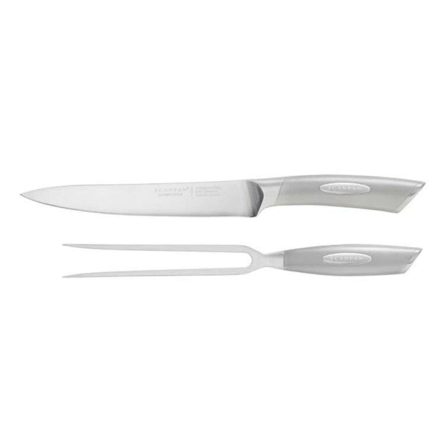 Kitchen & Dining * | Scanpan Classic 2-Piece Stainless Steel Carving Set