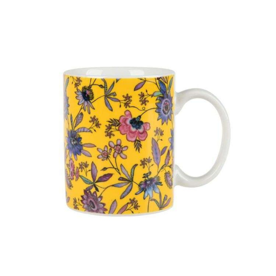 Kitchen & Dining * | Soren Golden Floral Mug 4 Pack