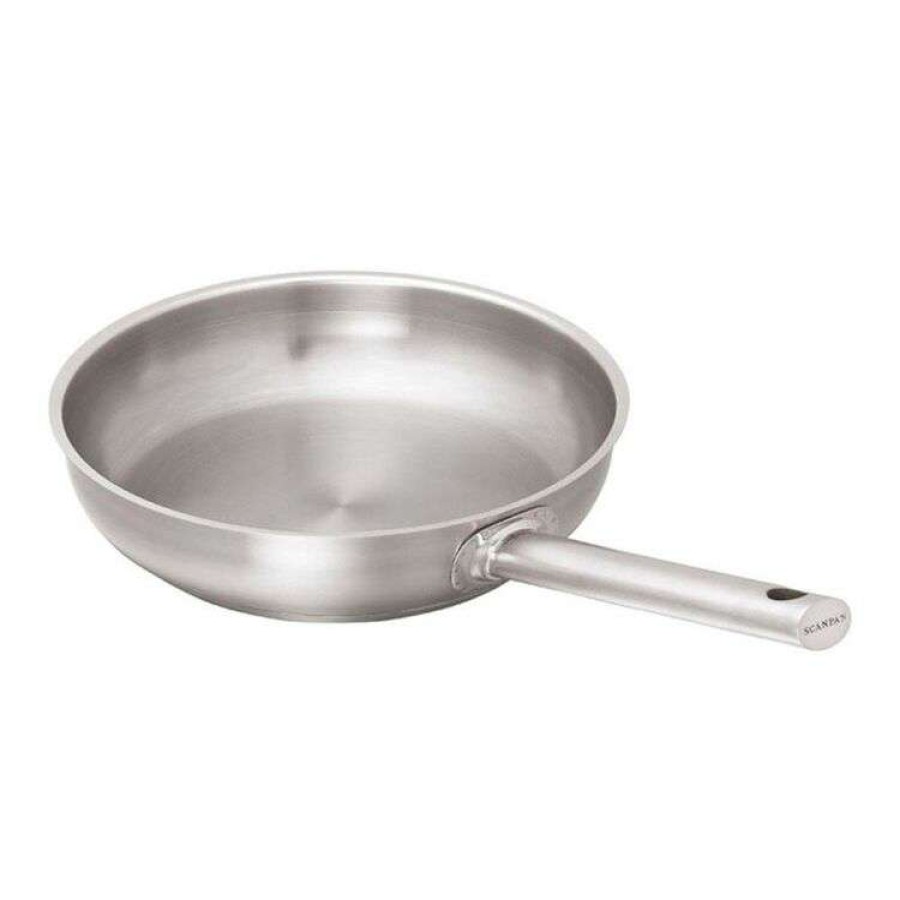 Kitchen & Dining * | Scanpan Commercial Stainless Steel Fry Pan 30Cm