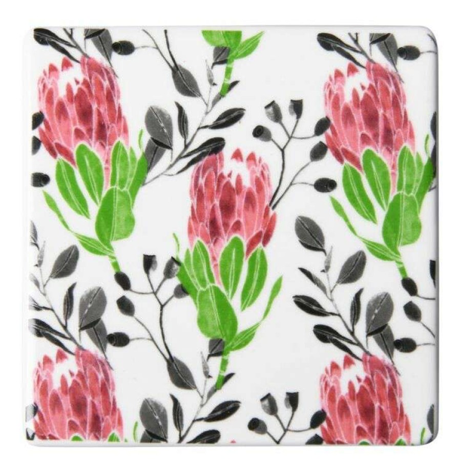 Kitchen & Dining * | Mozi Posy Square Coaster 10 Cm