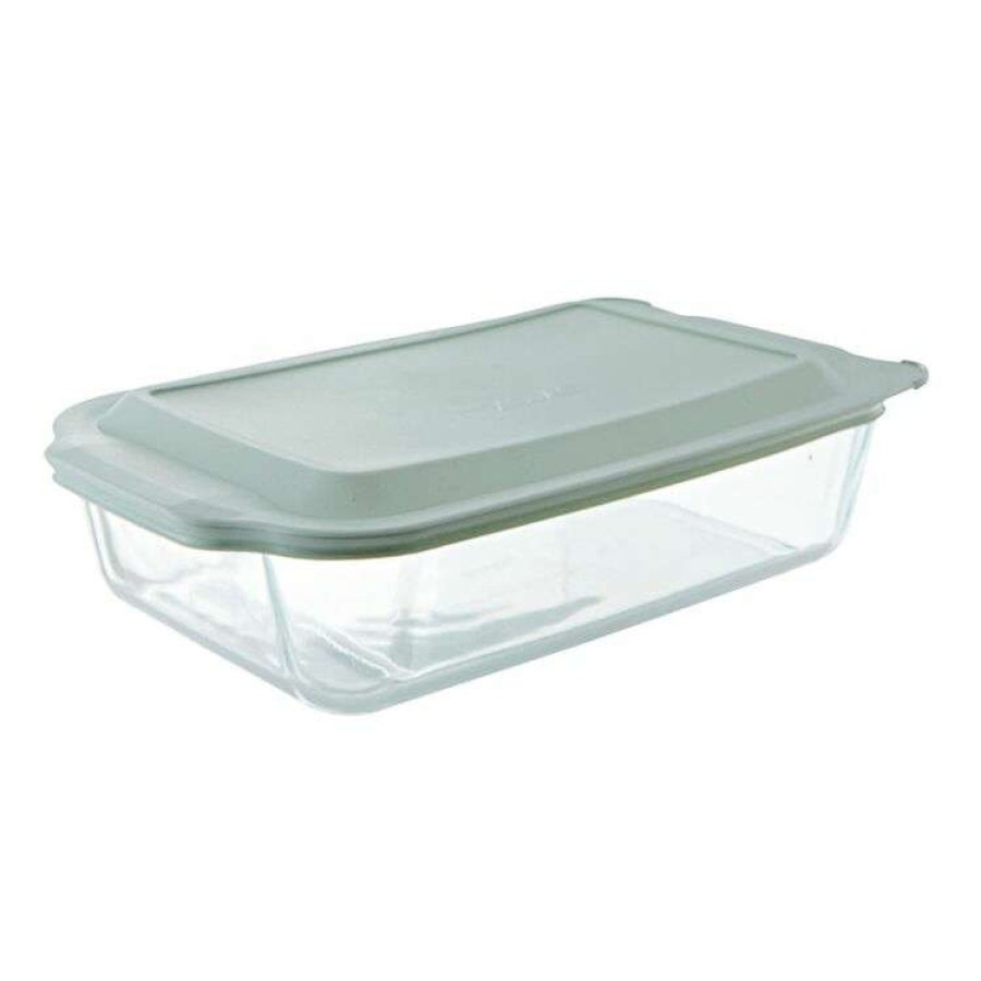 Kitchen & Dining * | Pyrex 4.7L Rectangle Deep Dish With Lid