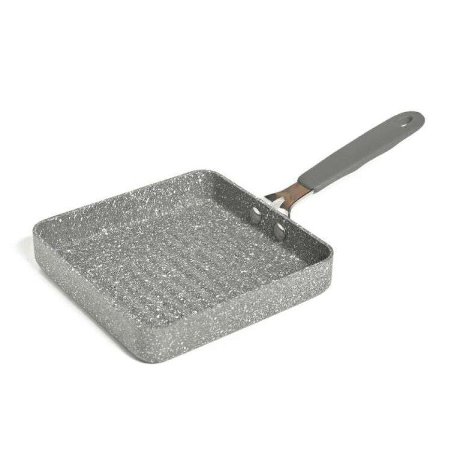 Kitchen & Dining * | Bialetti Petravera Mini Square Grill Pan 14.5Cm Grey