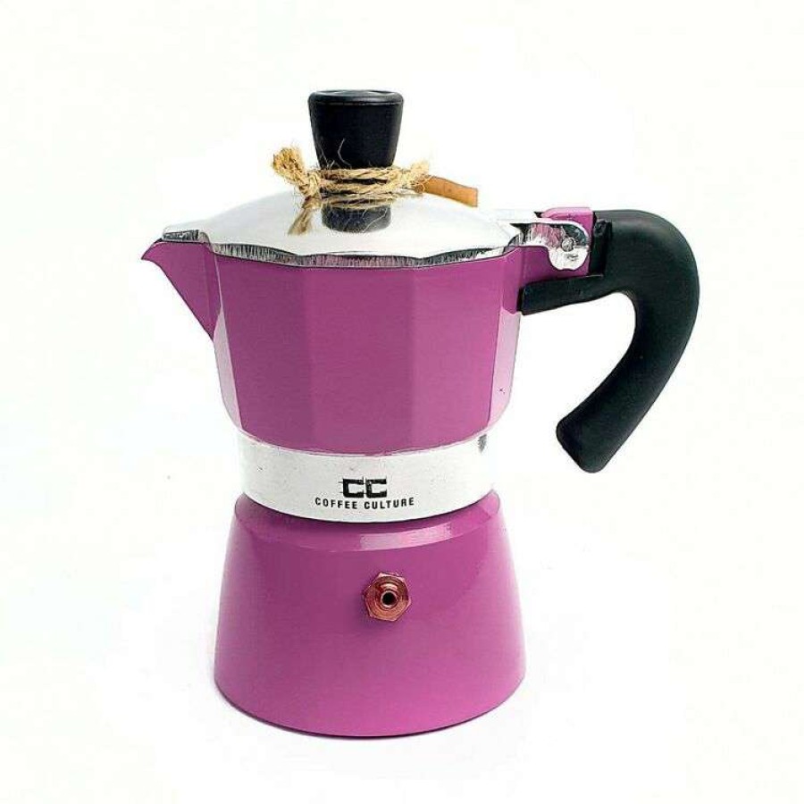 Kitchen & Dining * | Coffee Culture Pink Coffee Maker 1 Cup