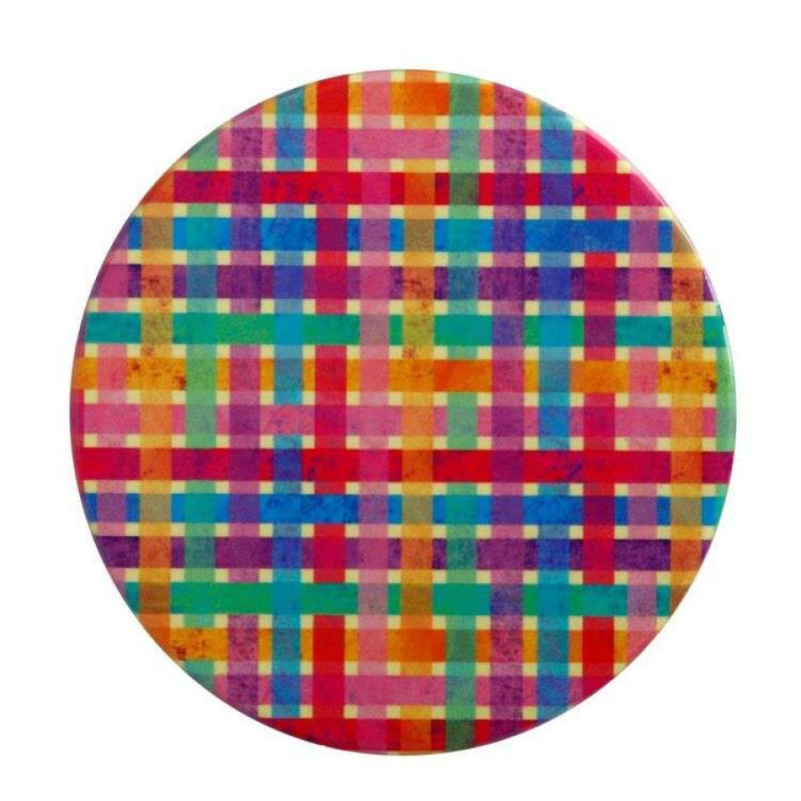 Kitchen & Dining * | Maxwell & Williams Kasey Rainbow Be Kind Ceramic Coaster 10Cm Plaid