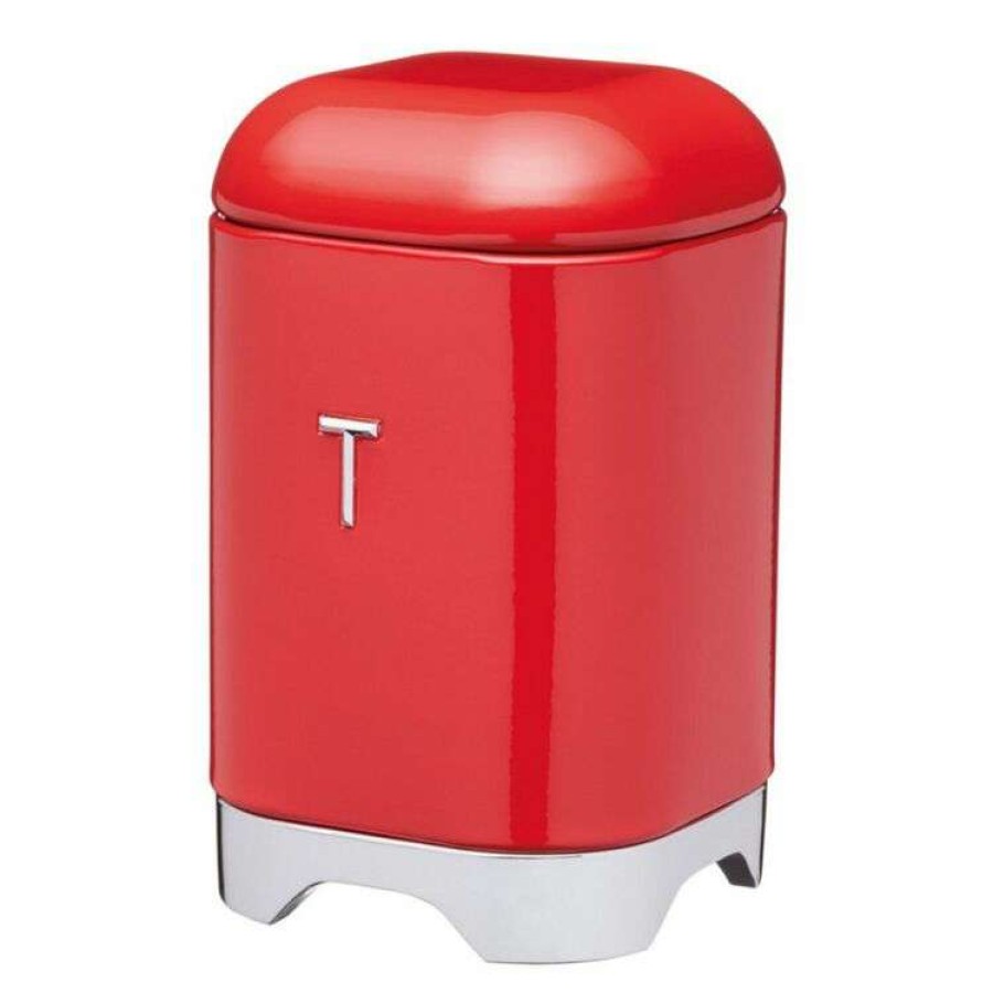 Kitchen & Dining * | Kitchen Craft Kitchencraft Lovello Tea Canister 11X18Cm 1.5L Red