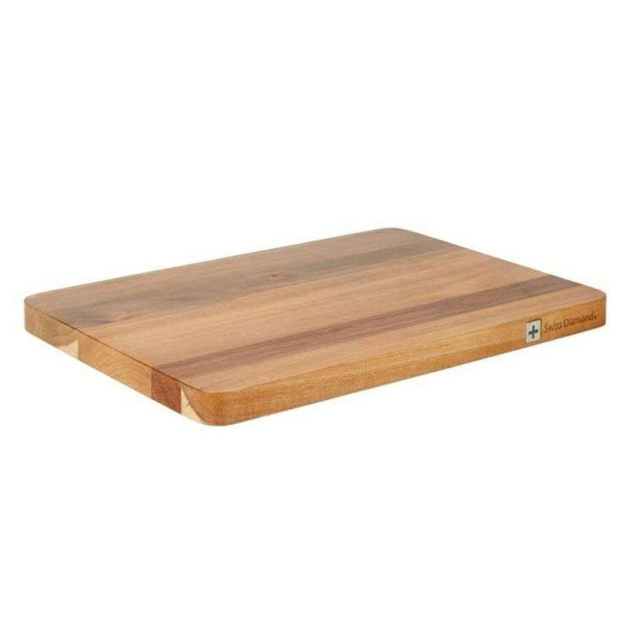 Kitchen & Dining * | Swiss Diamond Dlx Premium Long Grain Acacia Cutting Board 50 X 35 X 3 Cm