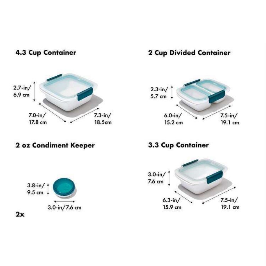 Kitchen & Dining * | Oxo Good Grips Prep & Go 10-Piece Container Set