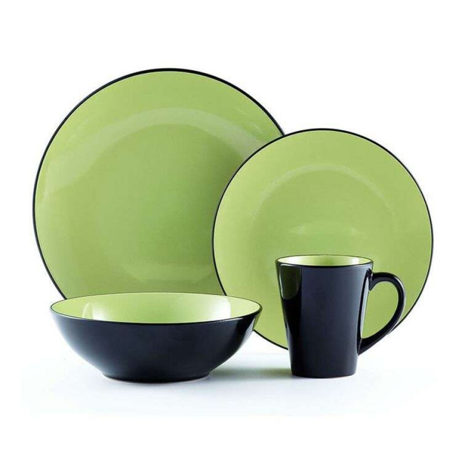 Kitchen & Dining * | Soren Osaka 16-Piece Dinner Set Green