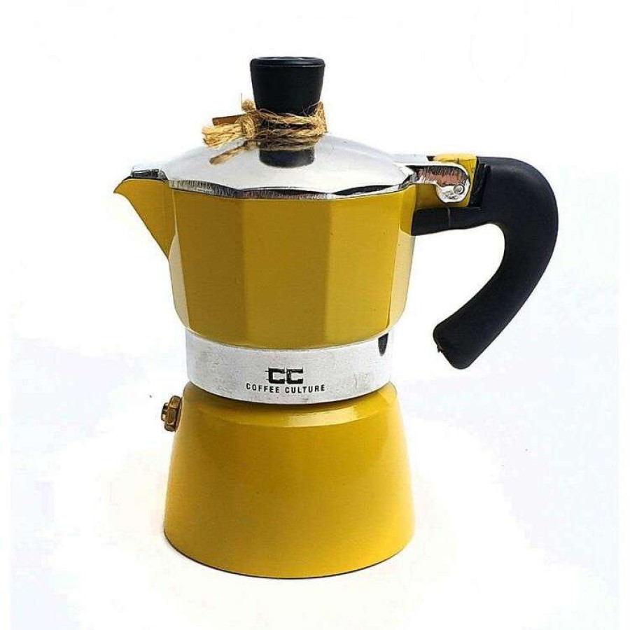 Kitchen & Dining * | Coffee Culture Yellow Coffee Maker 1 Cup