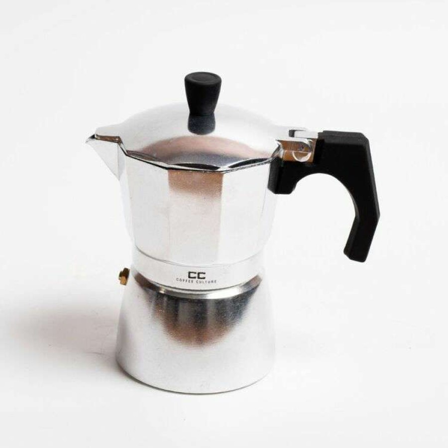 Kitchen & Dining * | Coffee Culture Silver Coffee Maker 3 Cup