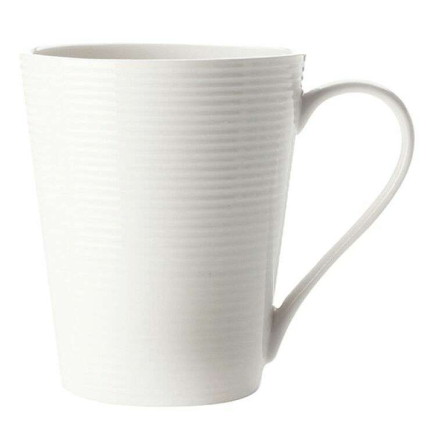 Kitchen & Dining * | Casa Domani Casual White Evolve Conical Mug 380Ml