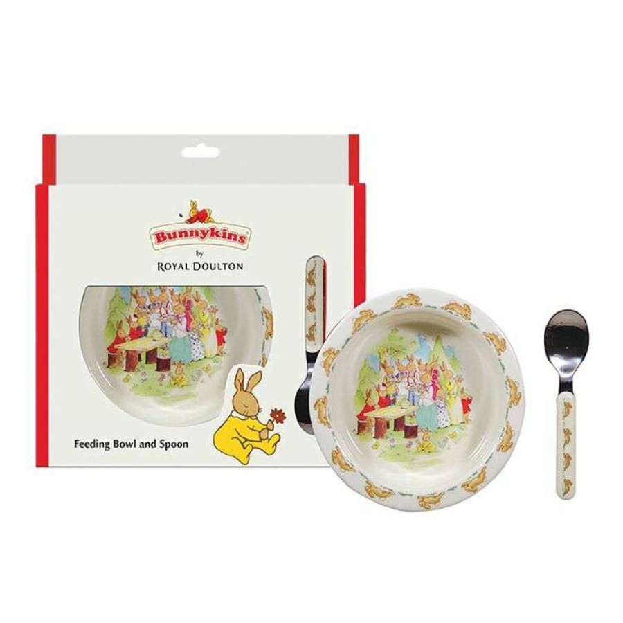 Kitchen & Dining * | Bunnykins Feeding Bowl And Spoon Running Design