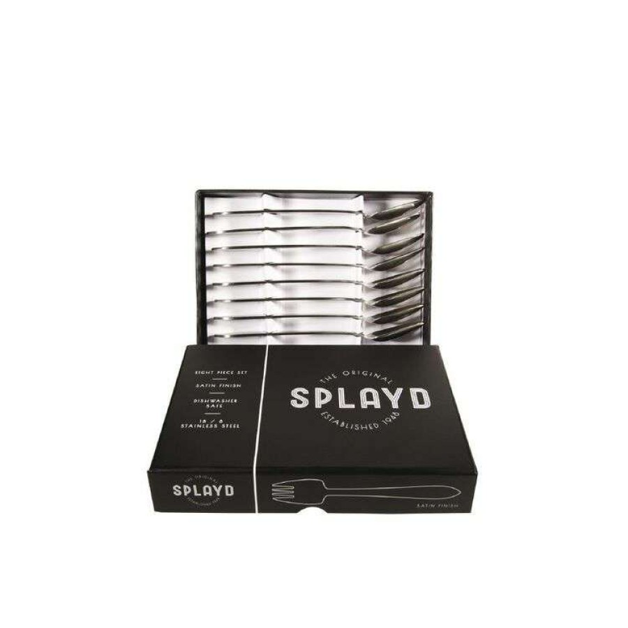 Kitchen & Dining * | Splayds Black Label Stainless Steel 8 Piece Set Satin Finish