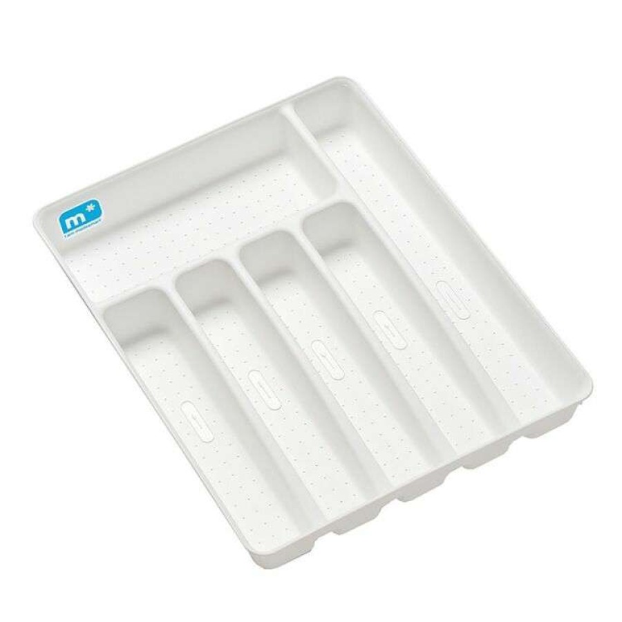 Kitchen & Dining * | Madesmart Basic 6 Compart Cutlery Tray White