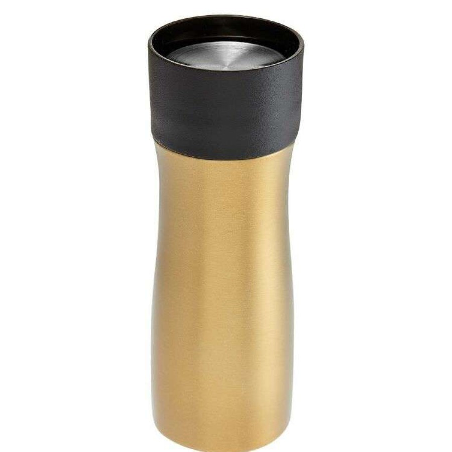 Kitchen & Dining * | Tempa Avery Brushed Gold Travel Mug