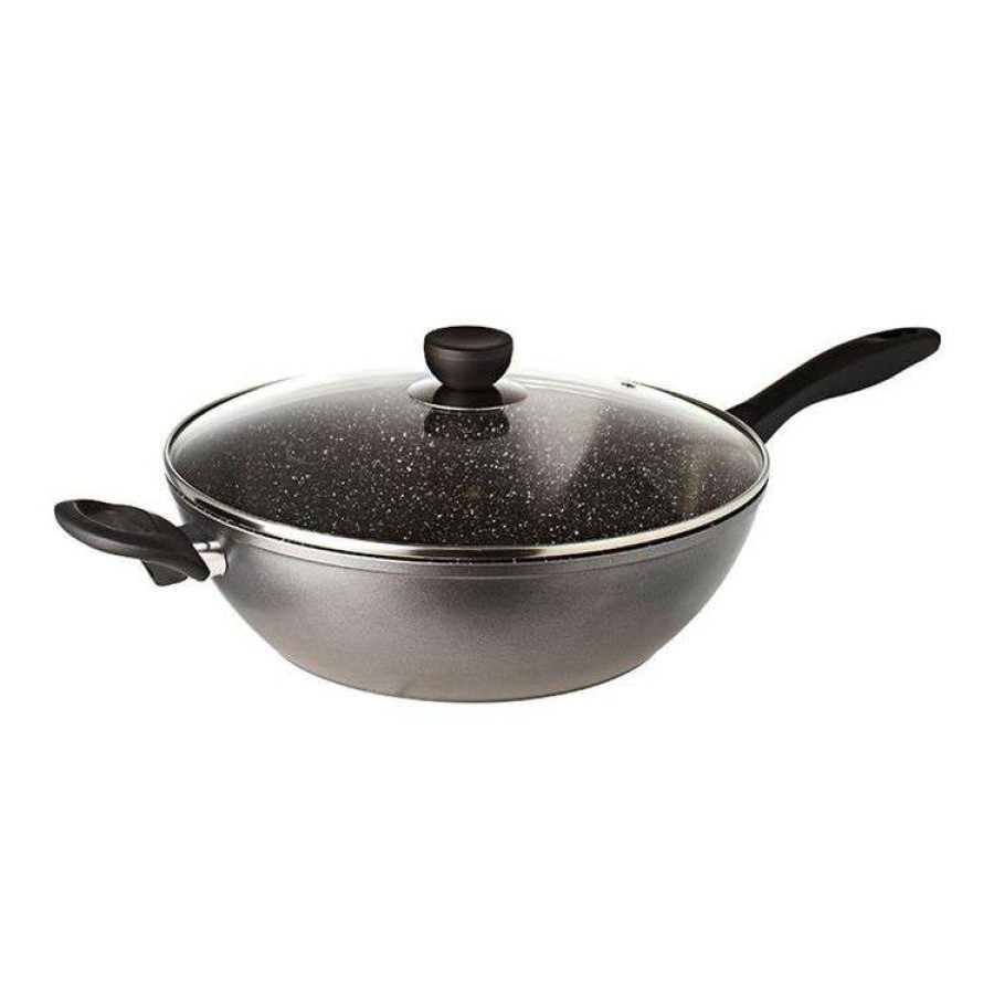 Kitchen & Dining * | Smith & Nobel Pro Stone Plus 30Cm Saute Pan With Lid