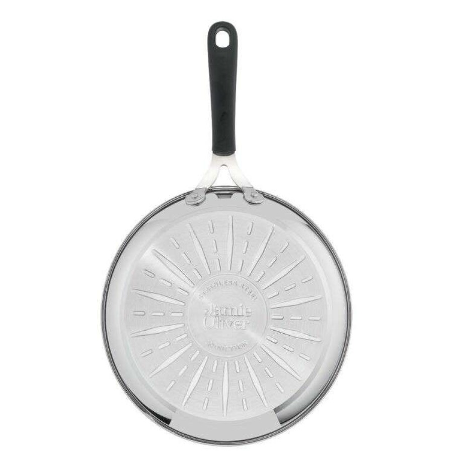 Kitchen & Dining * | Jamie Oliver By Tefal Kitchen Essentials Stainless Steel Frypan 28 Cm