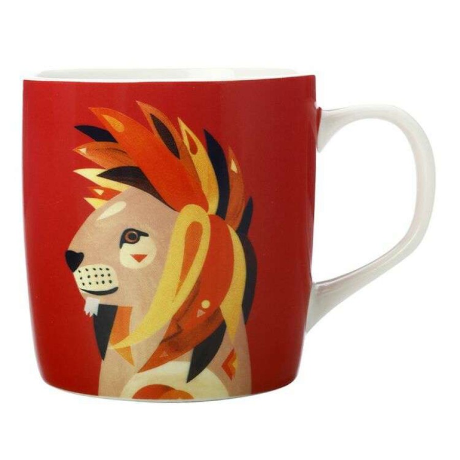 Kitchen & Dining * | Maxwell & Williams Pete Cromer Wildlife Mug 375Ml Lion