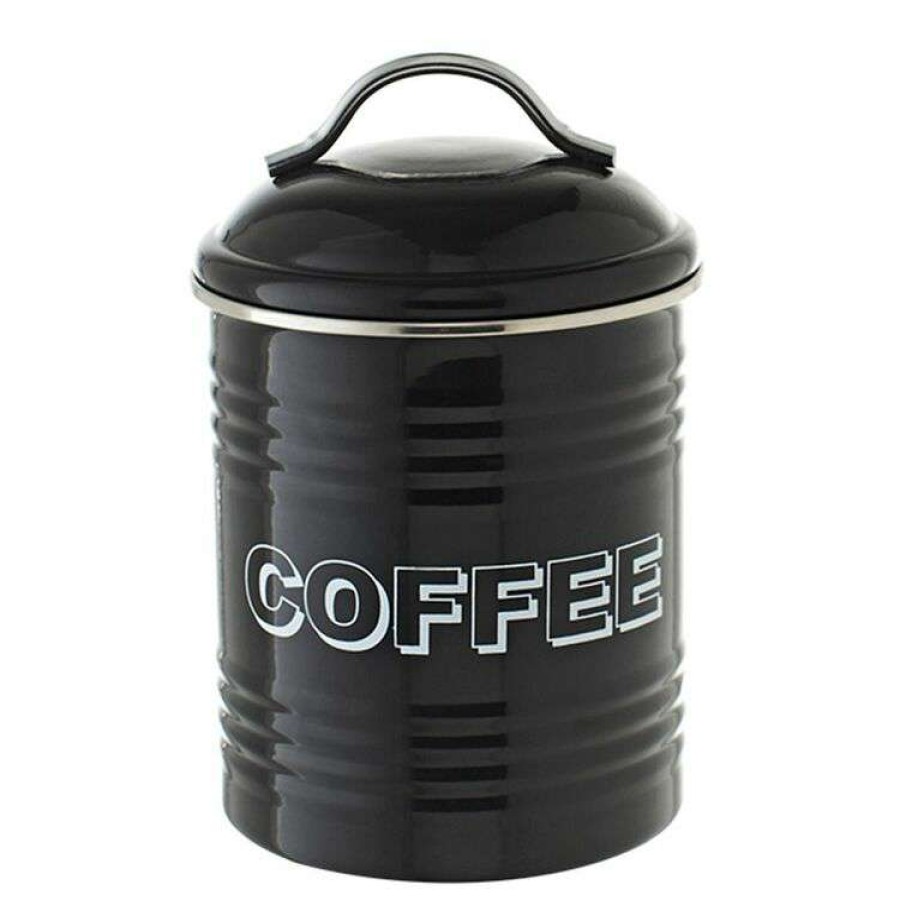 Kitchen & Dining * | Smith & Nobel Retro Coffee Canister Black