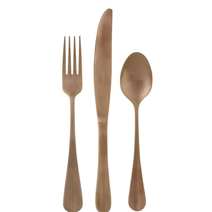 Kitchen & Dining * | Chyka Home Amayla 42-Piece Cutlery Set Copper