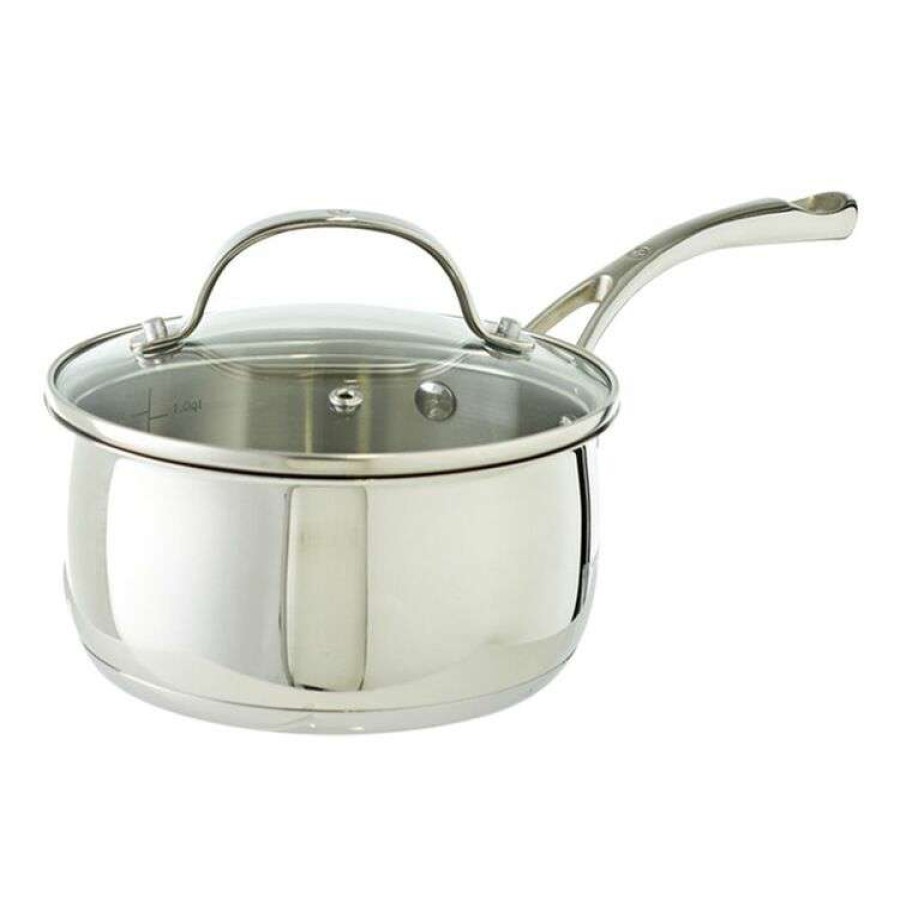 Kitchen & Dining * | Swiss Diamond Premium Steel Saucepan With Lid 16Cm