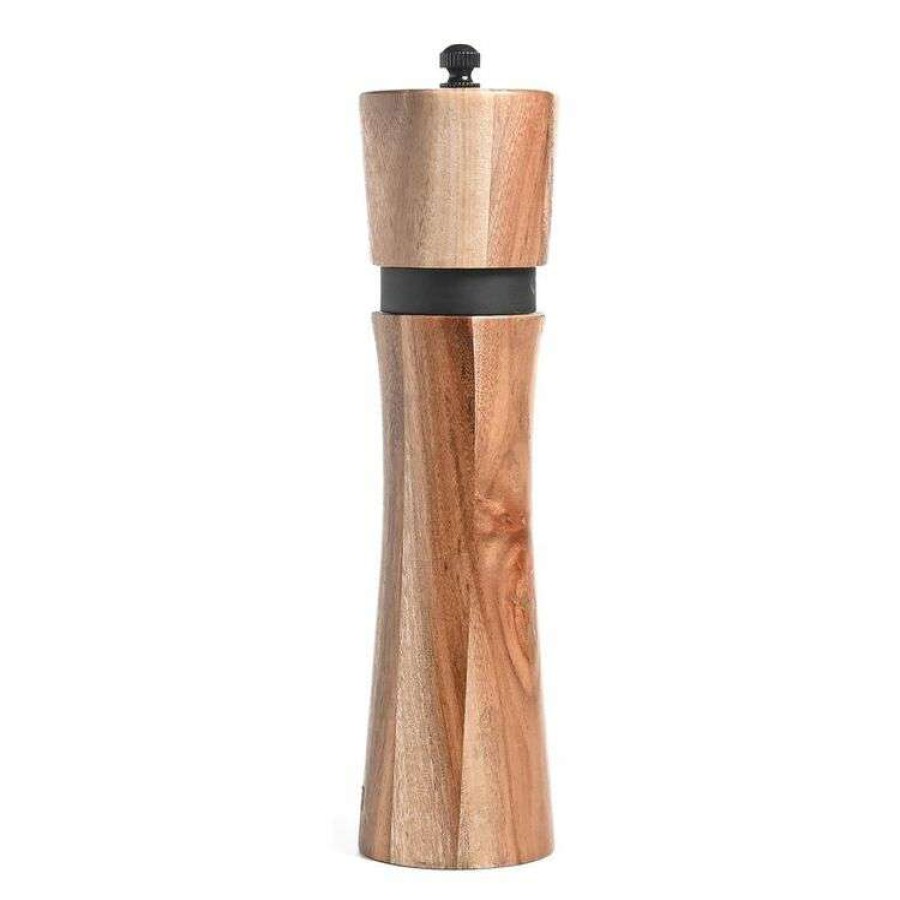 Kitchen & Dining * | Classica St Clare Acacia And Black Steel Salt And Pepper Grinder 20Cm