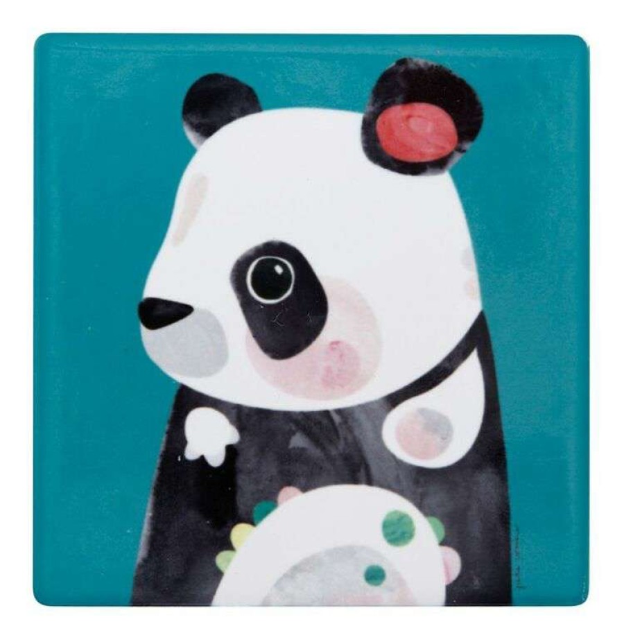 Kitchen & Dining * | Maxwell & Williams Pete Cromer Wildlife Coaster 9.5Cm Panda