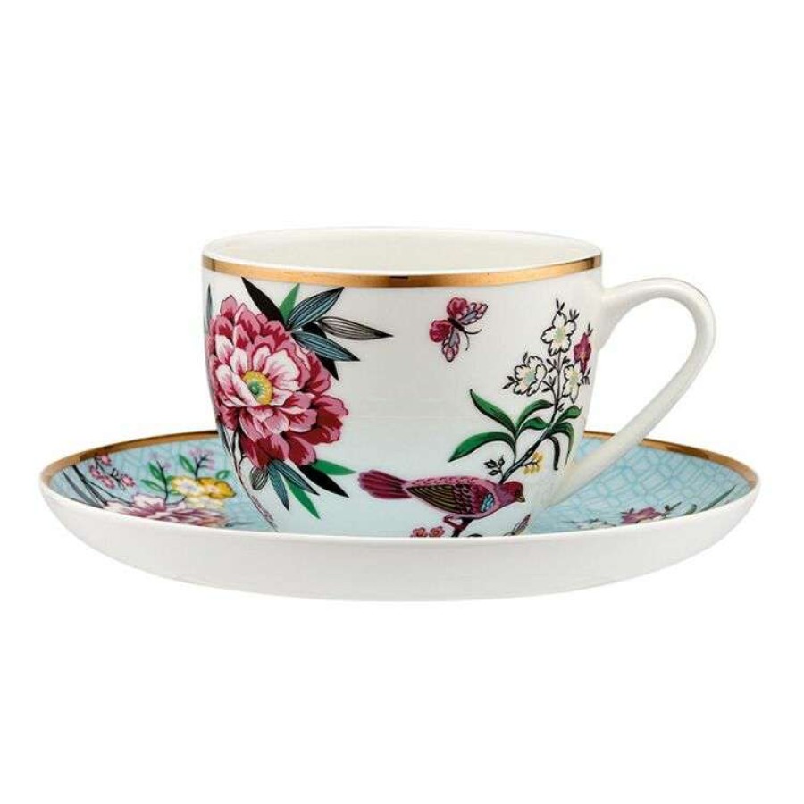 Kitchen & Dining * | Ashdene Jardin Peony Cup + Saucer 250Ml