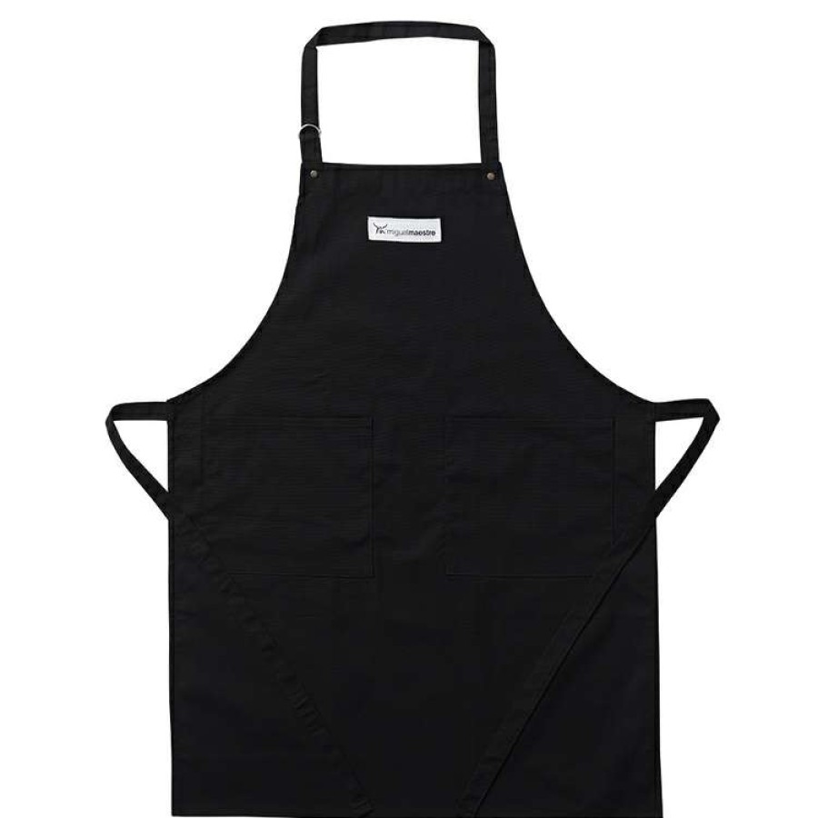 Kitchen & Dining * | S&N By Miguel Maestre Chef Apron Black 85X65Cm