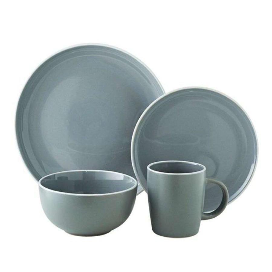 Kitchen & Dining * | Soren Aurora 16-Piece Dinner Set Grey