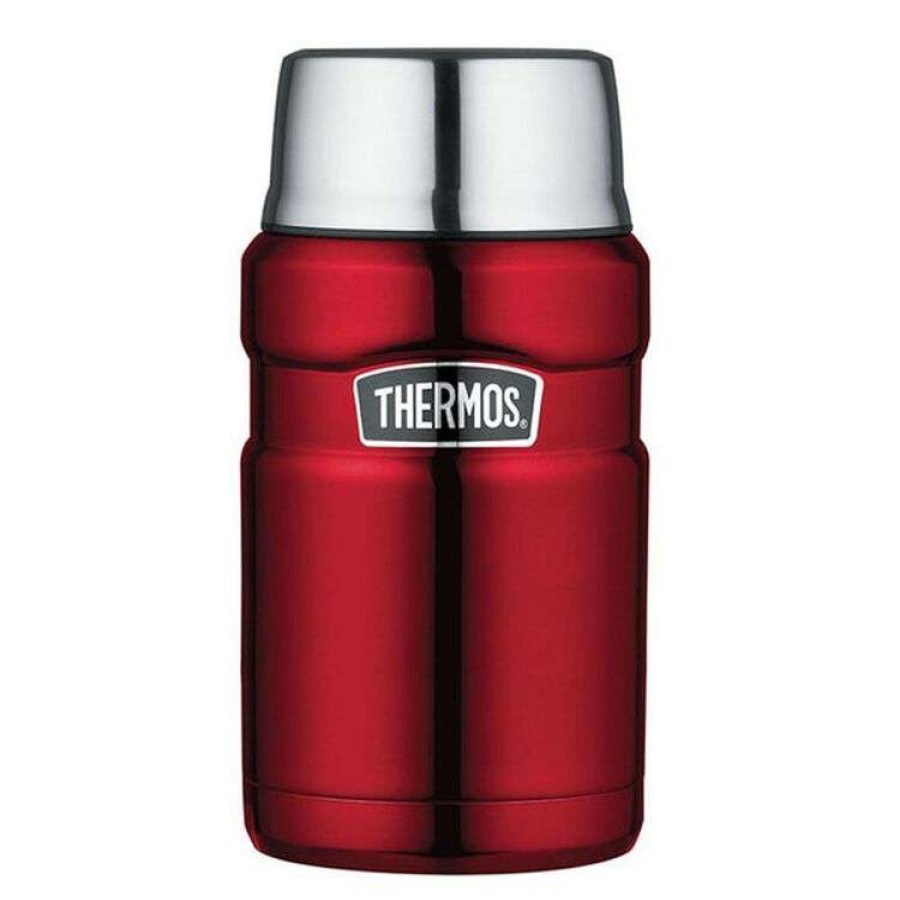 Kitchen & Dining * | Thermos Stainless King Vacuum Insulated Food Jar 710Ml Red