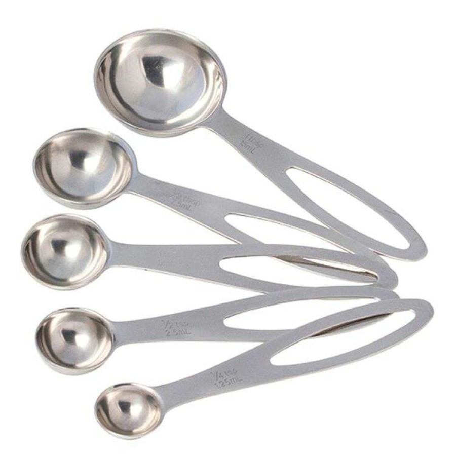 Kitchen & Dining * | Cuisena Stainless Steel Measuring Spoons Set Of 5