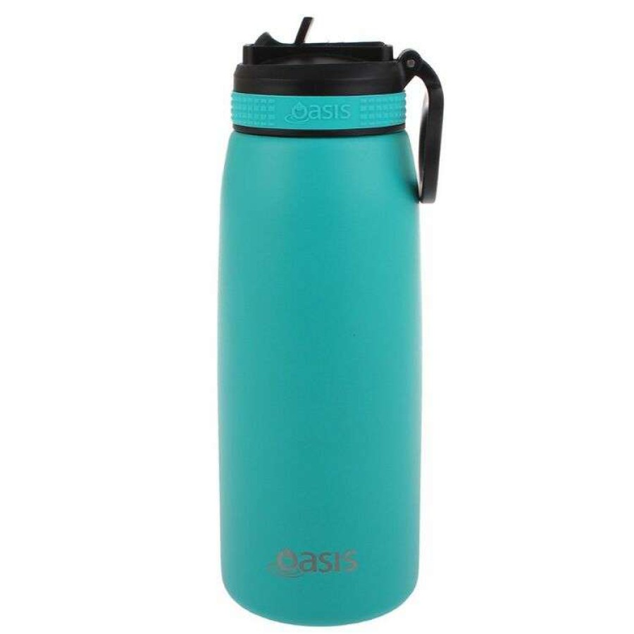 Kitchen & Dining * | Oasis 780Ml Stainless Steel Double Wall Drink Bottle With Sipper Turquoise