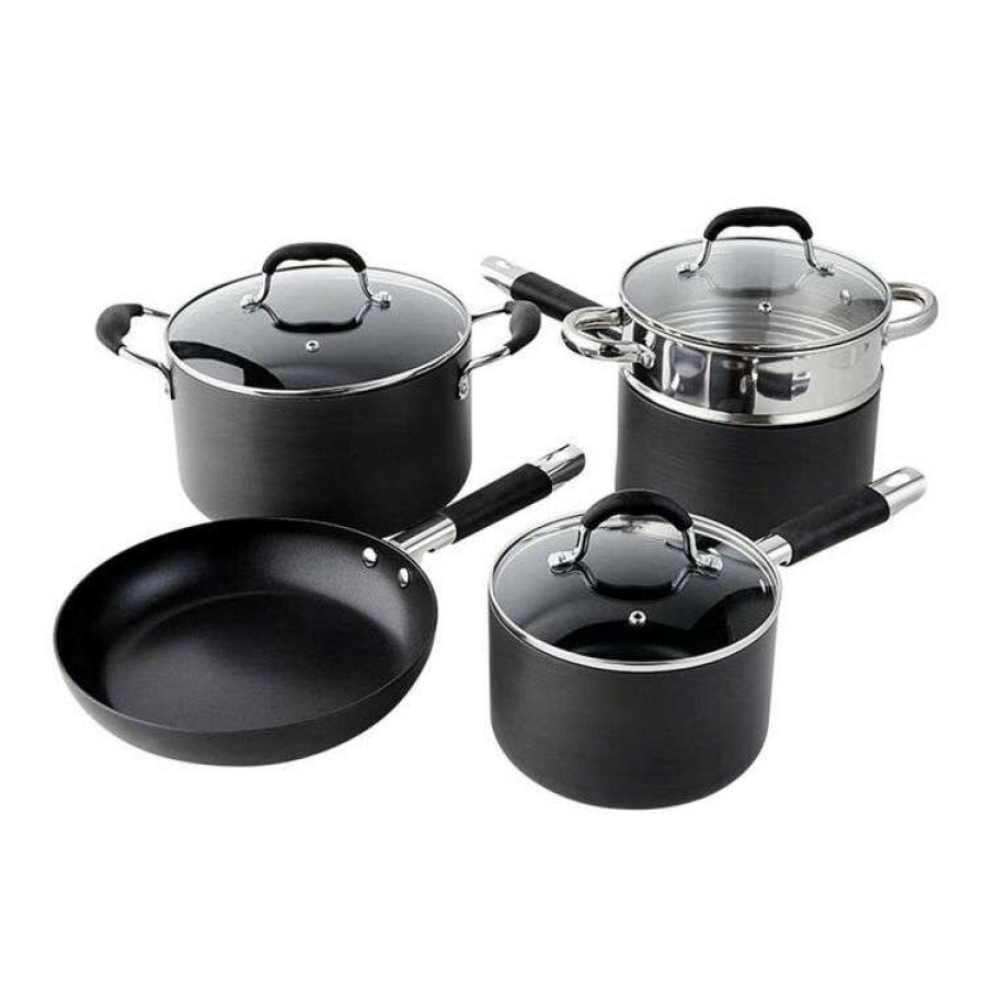 Kitchen & Dining * | Smith & Nobel Elite 5-Piece Hard Anodised Cookset