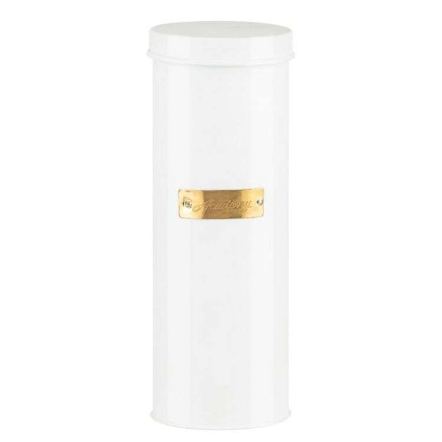 Kitchen & Dining * | Academy Milton Tall Canister White 11X11X29Cm