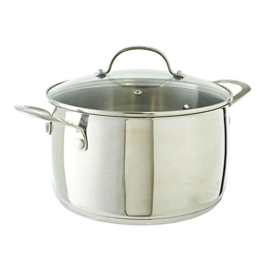 Kitchen & Dining * | Swiss Diamond Premium Steel Stockpot With Lid 24 X 13.5 Cm