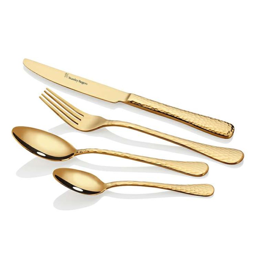 Kitchen & Dining * | Stanley Rogers Bolero 16 Piece Cutlery Set Gold