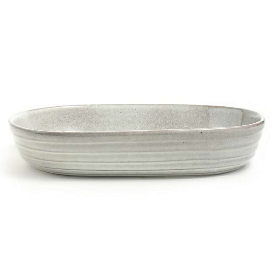 Kitchen & Dining * | Classica Lunde Ceramic Ovenware Oval Baker 36X26X7Cm Grey