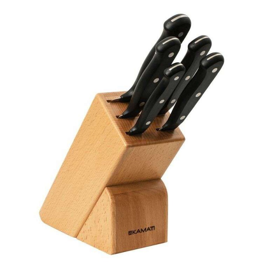 Kitchen & Dining * | Kamati 6-Piece Knife Block