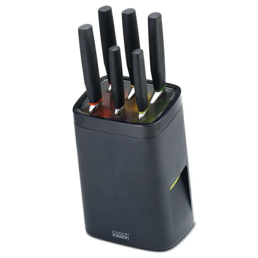 Kitchen & Dining * | Joseph Joseph Lock Block 6 Piece Knife Block Set