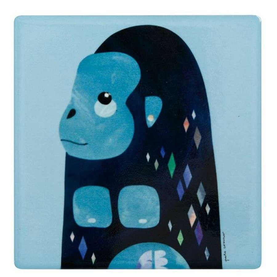 Kitchen & Dining * | Maxwell & Williams Pete Cromer Wildlife Coaster 9.5Cm Gorilla