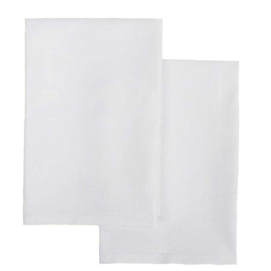 Kitchen & Dining * | Just Home Cuisine Napkin White 45 X 45 Cm 2 Pack