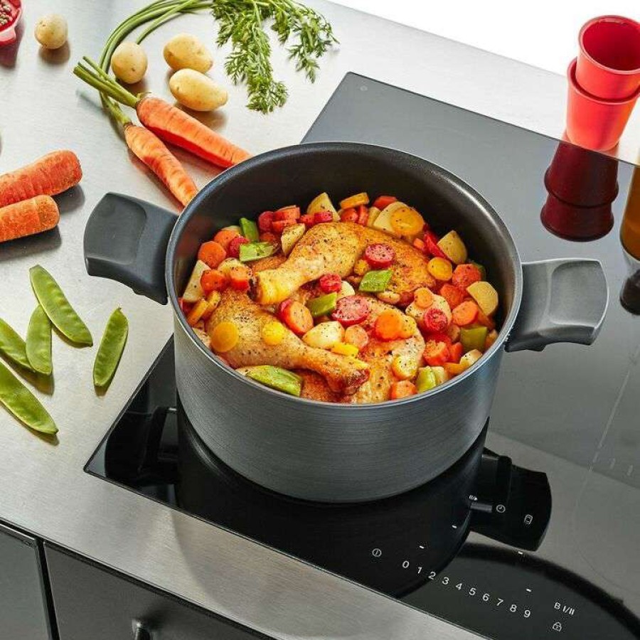 Kitchen & Dining * | Tefal Titanium Fusion Induction Stewpot 24Cm / 5L