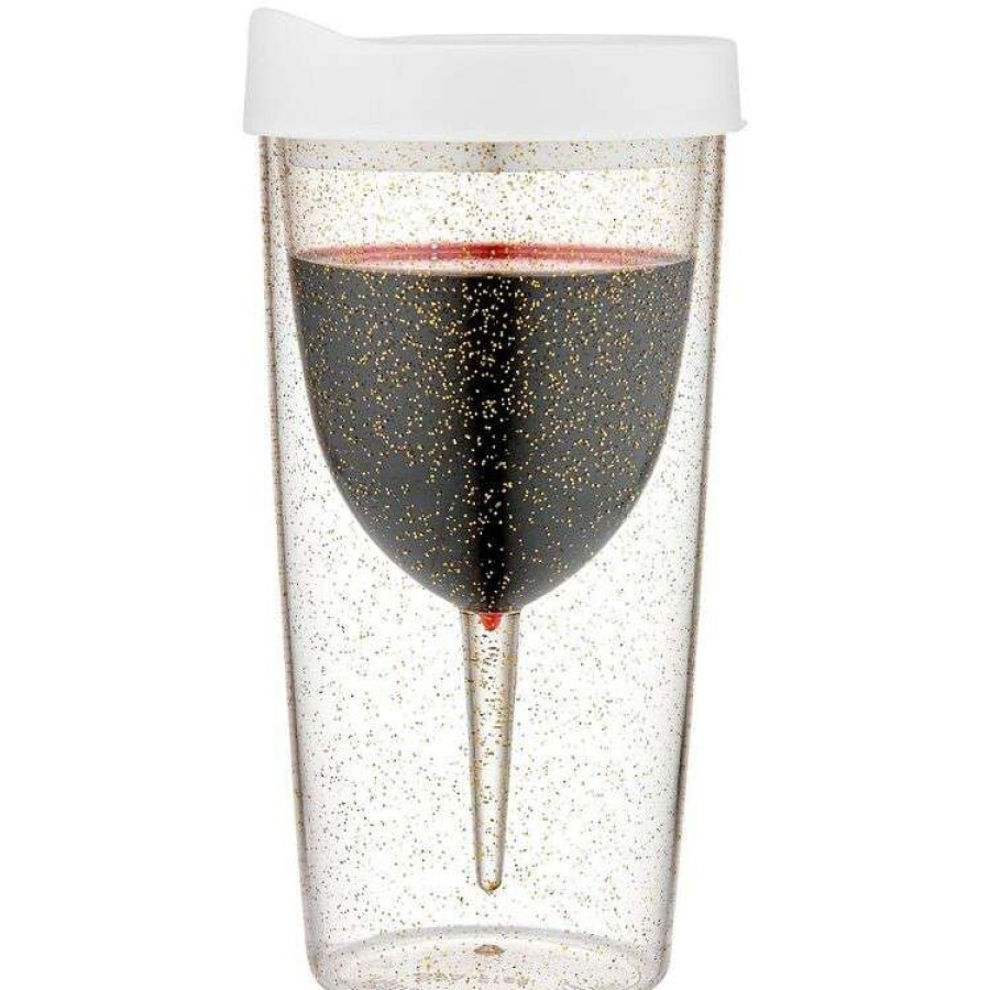 Kitchen & Dining * | Porta-Vino Glitter Wine Tumbler