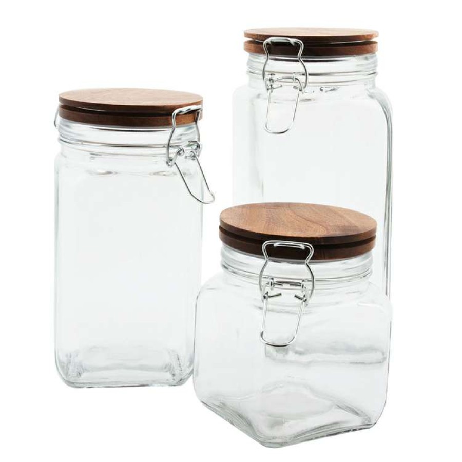 Kitchen & Dining * | S&N By Miguel Maestre 3-Piece Glass Canister Set