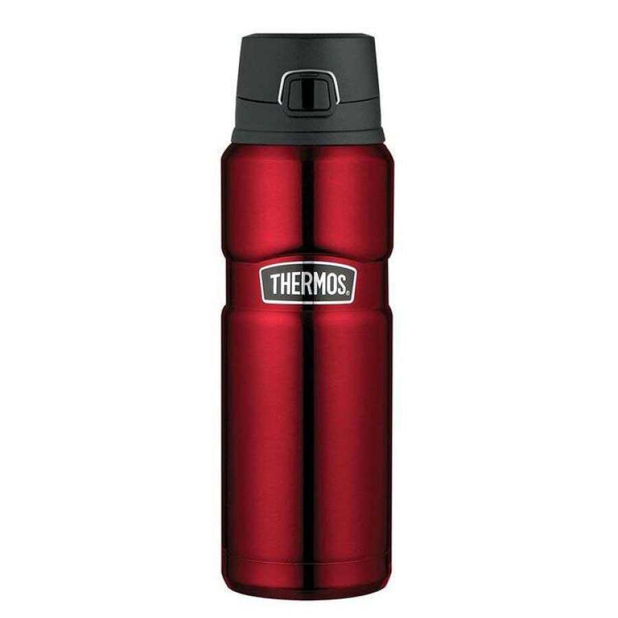 Kitchen & Dining * | Thermos Stainless King Vacuum Insulated Bottle With Flip Lid 710Ml Red