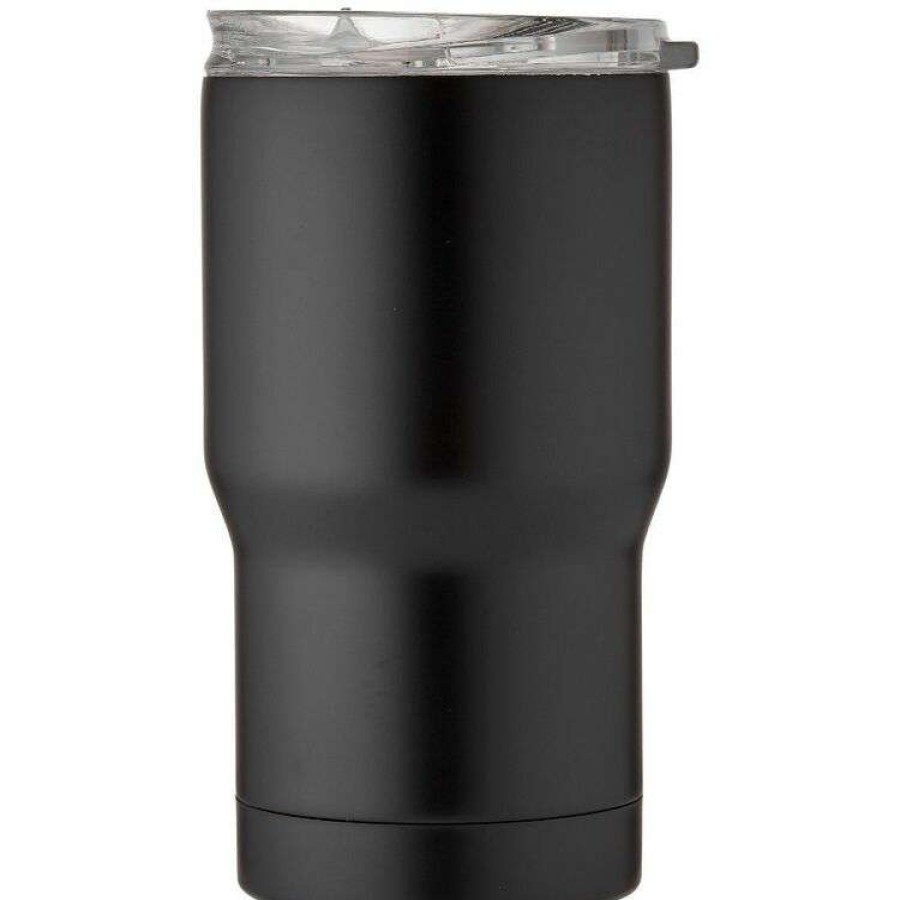 Kitchen & Dining * | Porta Portables Stainless Steel Black Travel Mug