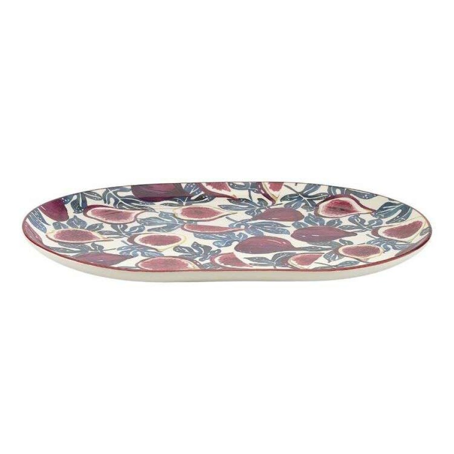 Kitchen & Dining * | Ecology Punch Large Oval Platter 40.5 X 28.5 X 2.5 Cm Fig