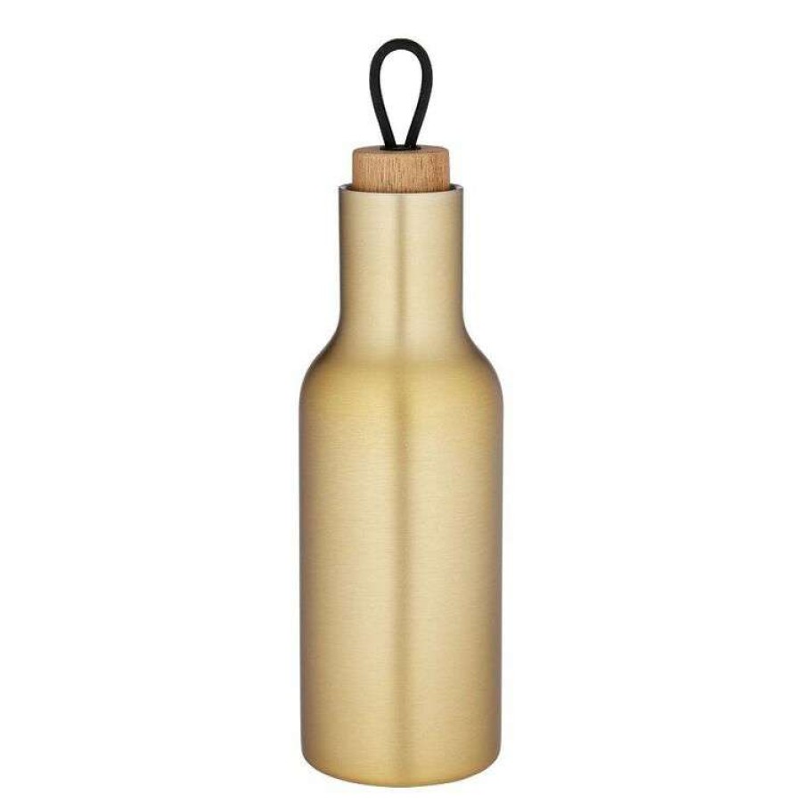 Kitchen & Dining * | Tempa Large Brushed Gold Drink Bottle