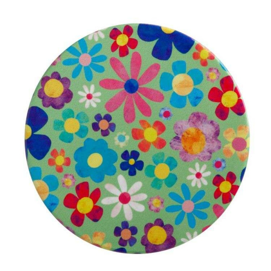 Kitchen & Dining * | Maxwell & Williams Kasey Rainbow Be Kind Ceramic Coaster 10Cm Flowers